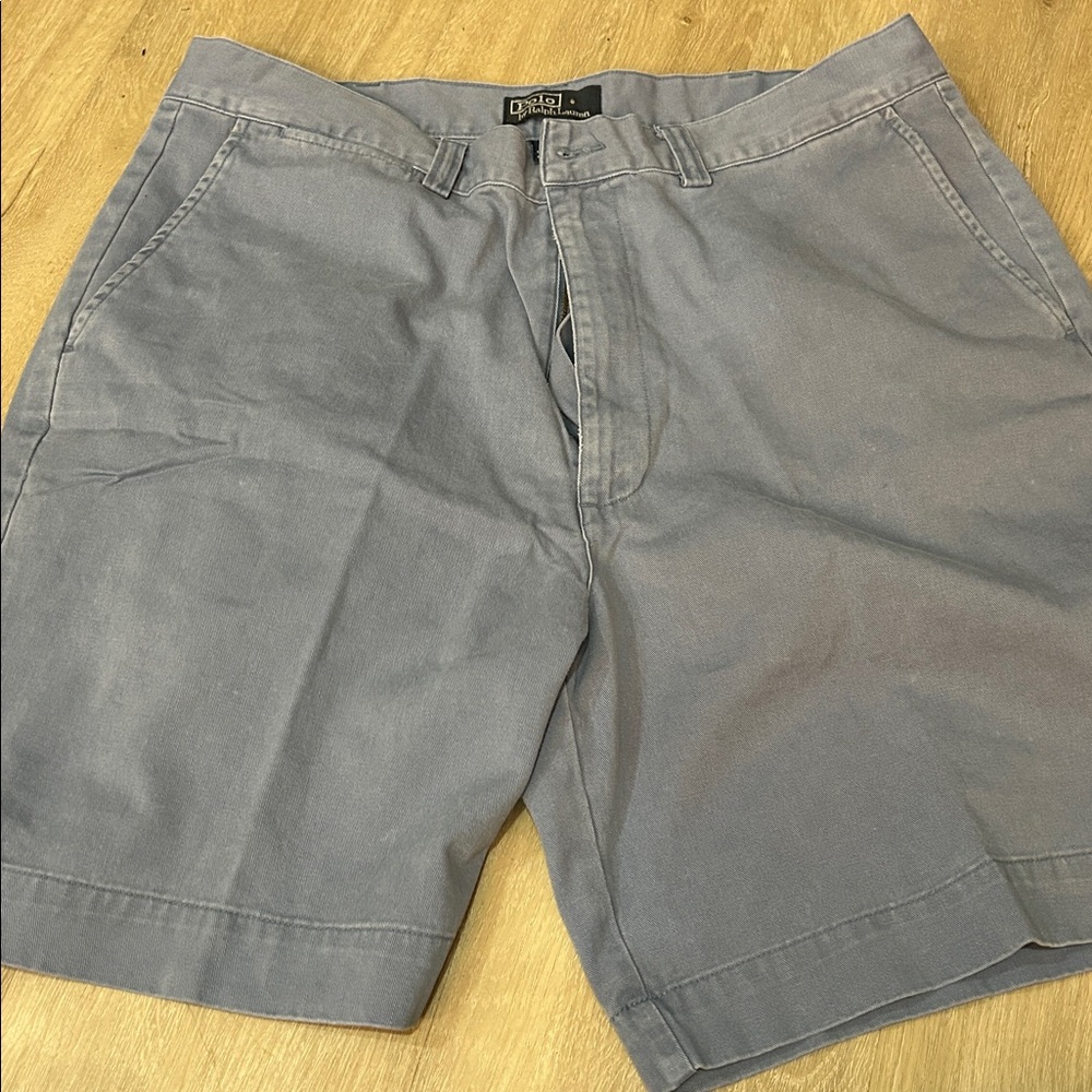 Vintage Polo Ralph Lauren Philip chino 100% cotton blue shorts